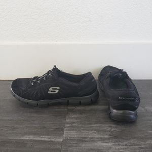 Black Detailed Skechers Athletic Sneaks